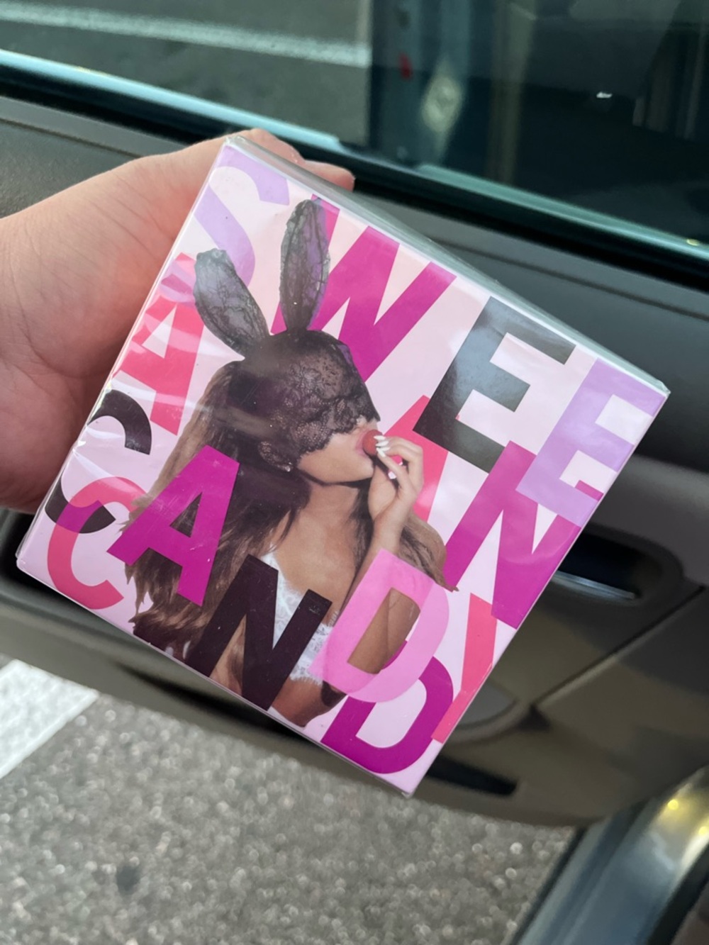 Ariana Grande Sweet Like Candy Compact - Pink Graphic Packaging